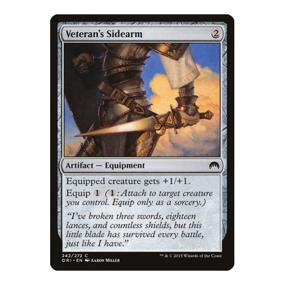 Veterans Sidearm (ORI) #242 Common (Lightly Played) Magic Origins Magic: The Gathering: 2015
