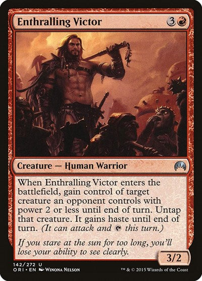 Enthralling Victor (ORI) #142 Uncommon (Lightly Played) Magic Origins Magic: The Gathering: 2015