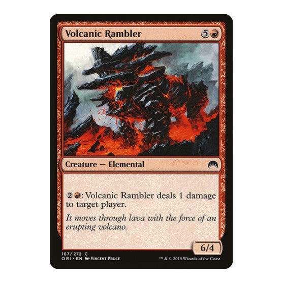 Volcanic Rambler (ORI) #167 Common (Damaged) Magic Origins Magic: The Gathering: 2015