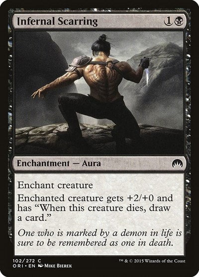 Infernal Scarring (ORI) #102 Common Magic Origins Magic: The Gathering: 2015