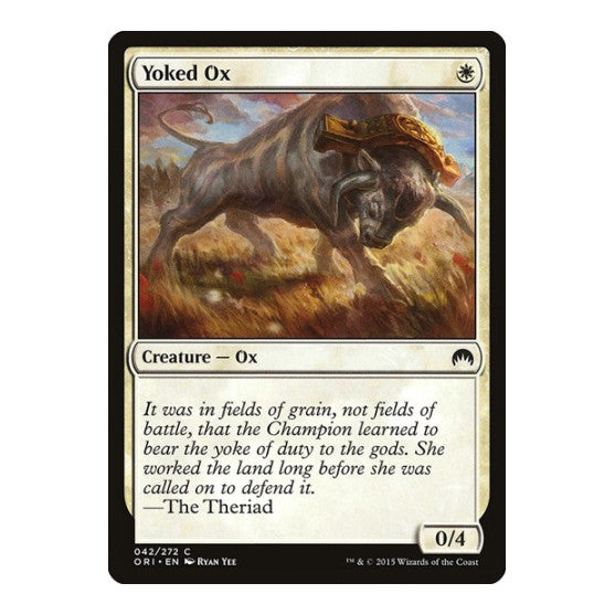 Yoked Ox (ORI) #42 Common (Lightly Played) Magic Origins Magic: The Gathering: 2015
