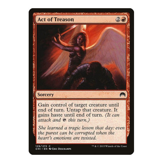 Act of Treason (ORI) #129 Common (Moderately Played) Magic Origins Magic: The Gathering: 2015