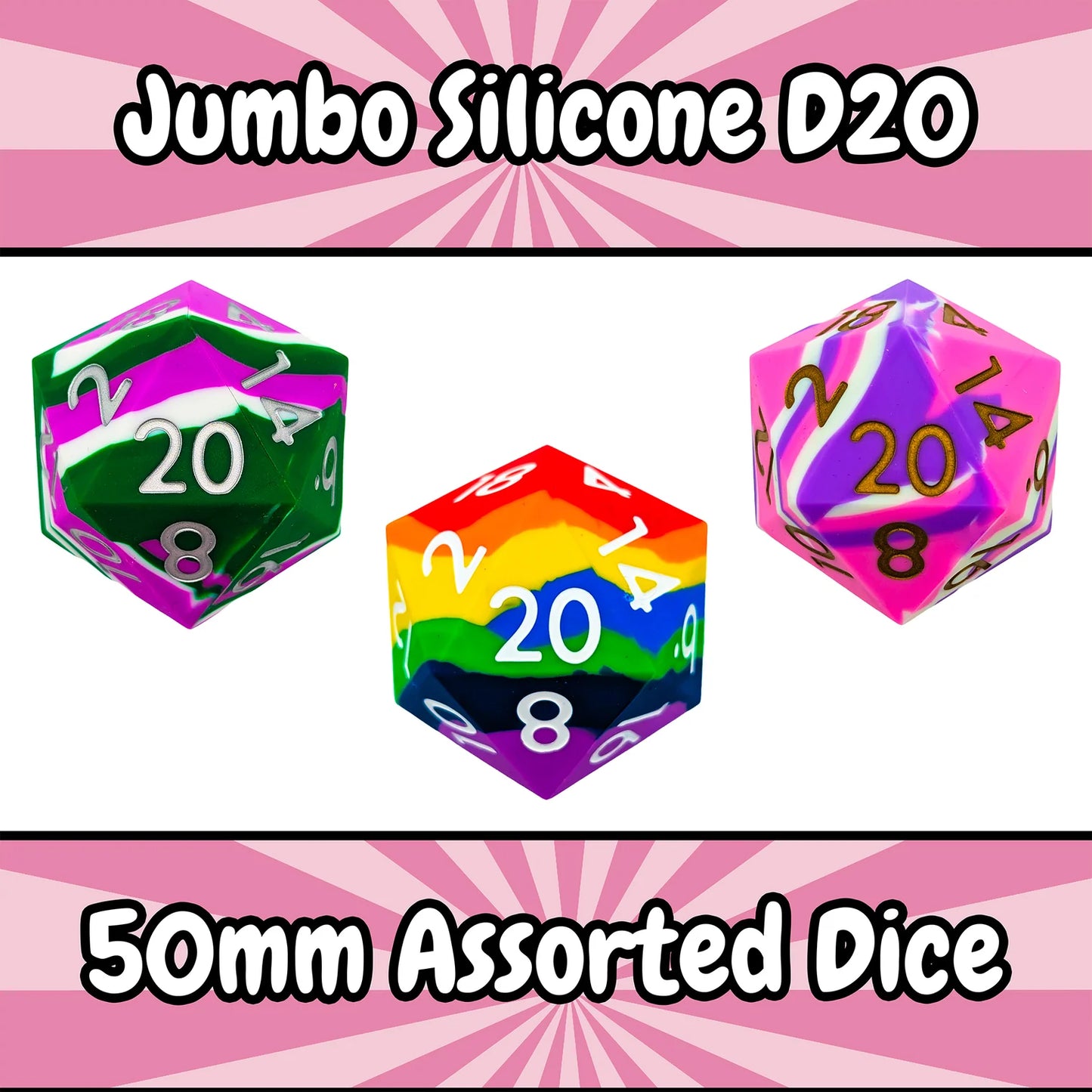 Assorted Silicone D20