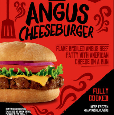 Frozen Burger, Angus: Plain w/cheese - Member's Mark