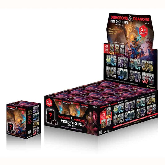 DUNGEONS AND DRAGONS: MINI DICE CUPS SERIES TWO (BLIND- ASSORTED)