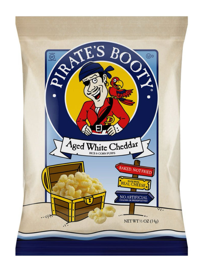 Pirate's Booty Aged White Cheddar Puffs 0.5 oz.