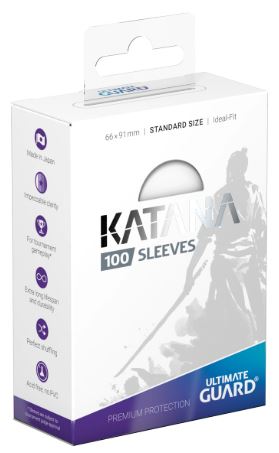 KATANA SLEEVES: STANDARD SIZE WHITE (100CT)