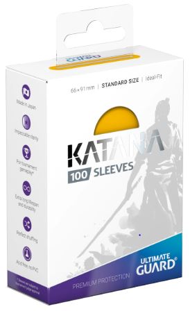 KATANA SLEEVES: STANDARD SIZE YELLOW (100CT)