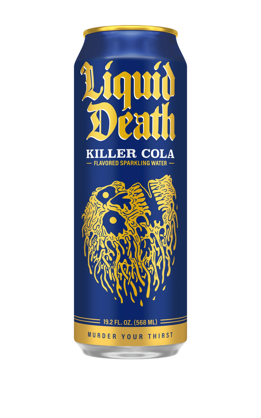 Liquid Death Killer Cola Flavored Sparkling Water (19.2 oz)
