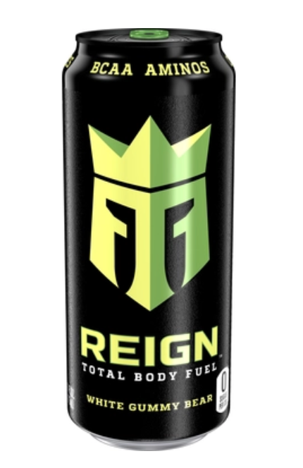Reign Total Body Fuel White Gummy Bear, 16 oz can