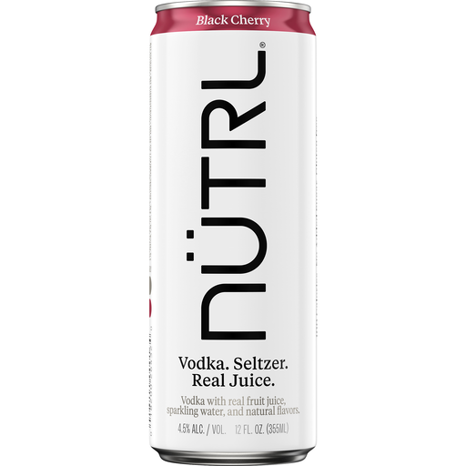 Black Cherry Hard Seltzer - NUTRL - (12oz Can, 4.5%)