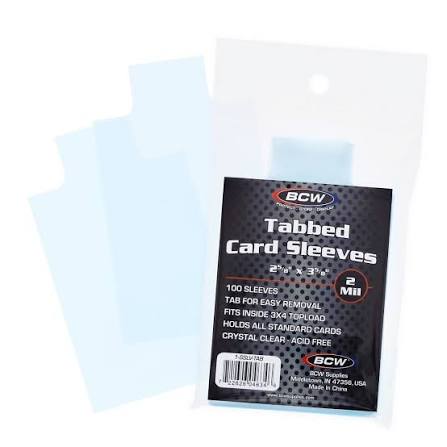 BCW Tabbed Card Sleeves (100)