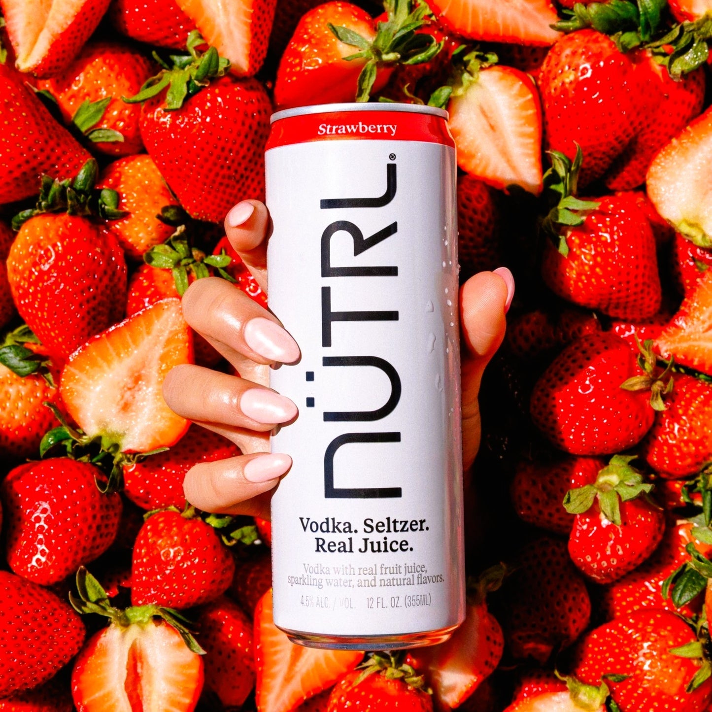 Strawberry Hard Seltzer - NUTRL - (12oz Can, 4.5%)