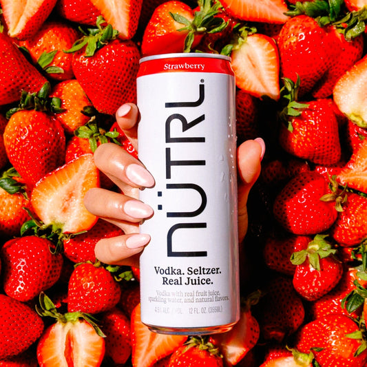 Strawberry Hard Seltzer - NUTRL - (12oz Can, 4.5%)