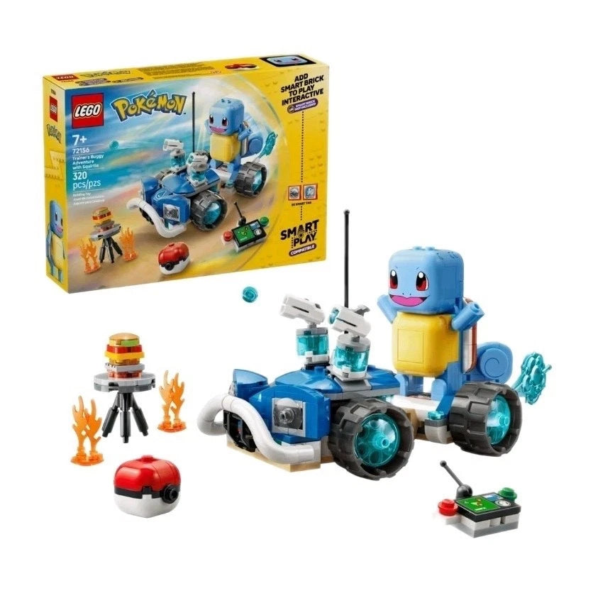 Lego Pokémon Smart Play Set 72156 Trainer's Buggy with Squirtle
